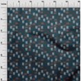 thumbnail image 2 of oneOone Georgette Viscose Fabric Brush Stroke Ikat Print Fabric BTY 42 Inch Wide, 2 of 4