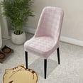 thumbnail image 1 of EGNMCR Home Decor, Room Decor, Wall Decor Large Arcs Half Pack Elastic Dining Table Chair Cover Half Round Household Chair Cover Cushion Backrest One Universals Chair Flock Stools Cover Cover, 1 of 6