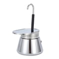 thumbnail image 3 of Bnorsy Cafetière Moka en Acier Inoxydable Style Italien avec Design DIY - Antirouille, Légère et Compacte pour Camping en Plein Air, Randonnée et Utilisation Intérieure, Finition Miroir Facile à Nettoyer, 3 of 5
