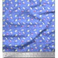 thumbnail image 1 of Soimoi Blue Velvet Fabric Text & Wine Glass Bar Fabric Prints By Yard 60 Inch Wide, 1 of 5