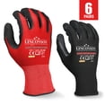thumbnail image 1 of LINCONSON Safety Performance Series Construction Mechanics Work Gloves (Large, Black & Red - 6 Pack), 1 of 7