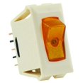 thumbnail image 1 of JR Multi Purpose Switch 12575 12 Volt; Single Switch; Single Pole Single Throw SPST; Rocker; 1.125 Inch x 0.550 Inch Cutout; 1.120 Inch x 0.547 Inch Switch; Amber Illuminated; Ivory, 1 of 3