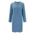 thumbnail image 4 of Ketyyh-chn99 Robes Femmes Fête Robe Évasée à Fleurs Manches Longues Robe Longue Confortable Bleu Clair,G, 4 of 5