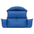 thumbnail image 4 of LeisureMod Coussin pour Chaise Oeuf Suspendue d'Extérieur pour 2 Personnes, Toutes Saisons, Bleu, 4 of 6