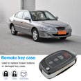 thumbnail image 3 of Jinnoda 4 Button Flip Folding Key Fob Case with Key Blank for Hyundai Tucson Sonata, 3 of 9