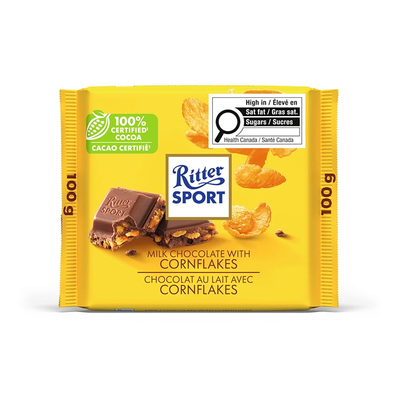 Ritter Sport Milk Chocolate With Cornflakes, 100 g