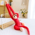 thumbnail image 3 of Red 28 Inch Plush Monkey Toy Long Arm Stuffed Animal Hanging Decor Soft Doll For Kids Room, 3 of 7