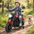thumbnail image 1 of Gymax Moto pour Enfants avec Phare, Musique, Roues Stabilisatrices, Pédale pour Garçons et Filles, Rouge, 1 of 10