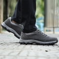 thumbnail image 4 of WEAIXIMIUNG Espadrilles Blanches Hommes 10 Mode Été et Automne Espadrilles Hommes Chaussures de Randonnée Couleur Unie à Lacets Semelle Plate Confortables Non Extérieur, 4 of 9