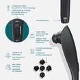 thumbnail image 4 of Homedics Masseur Portatif Rechargeable à Percussion pour Tissus Profonds avec 5 Accessoires Interchangeables, 4 of 8
