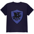 thumbnail image 1 of T-shirt Jeunesse Dragon de Costume de Bouclier de Chevalier d'Halloween, 1 of 1