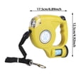 thumbnail image 2 of Laisse pour Chien avec Distributeur de Sacs à Déchets Rétractable Réfléchissante pour Marche Extérieure Visibilité Nocturne Matériau ABS Durable Laisse, 2 of 4