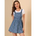 thumbnail image 4 of INSPIRE CHIC Women's Adjustable Shoulder Straps Cute Mini Overall Dress, 4 of 6