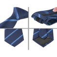 thumbnail image 3 of EIGTHTAIL Cravate pour Hommes Fermeture Éclair Cravate Réglable pour Décontracté Formel Bleu Marine -5, 3 of 4