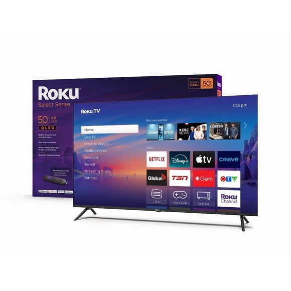 Openbox - Roku Select Series 75 Pouces 4K UHD HDR QLED Téléviseur Intelligent Roku (75R5C6)