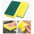 thumbnail image 5 of Kitchen Sponge Scrubber Dish Eco Non Scratch Cleaning Scouring Sponge 10 Pieces Yellow Polyester yellow #941wY, 5 of 5