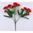 thumbnail image 2 of 10Head Carnation Artificial Flowers Plastic Fake Plants Home Party Wedding Decor, 2 of 8