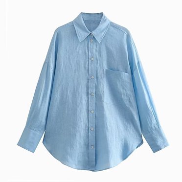 IROINID Offres Chandail à Manches Longues pour Women Confortable Couleur Vendue Col à Revers sous-Taille T-shirt Ample Blouse Hauts, Kaki