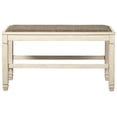 thumbnail image 3 of Signature Design by Ashley Bolanburg Double Upholstered Bench Counter Height Whitewash, 3 of 5