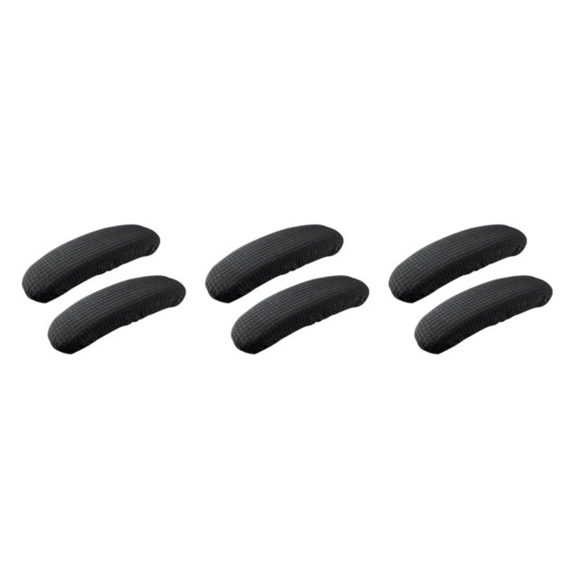 Maytalsory Chair Armrest Covers To And Decorate Made Of Polyester Fibre Easy To Install black 3Set
