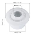 thumbnail image 2 of Unique Bargains 4 Inch Round Air Vent, Adjustable Ball Jet Nozzle Diffuser Ceiling Diffuser Vent Cover ABS Soffit Vent, 2 of 6