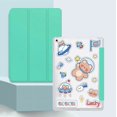 thumbnail image 1 of Tablet Cover For Samsung Galaxy Tab A 10.1'' (2019) Leather Smart Folio Case For SM-T510 SM-T515 Protective Cases capa Mint(A4 Sticker) SM-T510 SM-T515, 1 of 6
