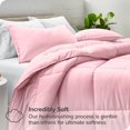 thumbnail image 2 of Bare Home Down Alternative Comforter Set - 3-Pieces - All Seasons - Queen, Light Pink, 2 of 7
