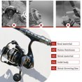 thumbnail image 2 of Bangcool Spinning Reel Metal Smooth Spinning Fishing Reel for Saltwater Freshwater, 2 of 9