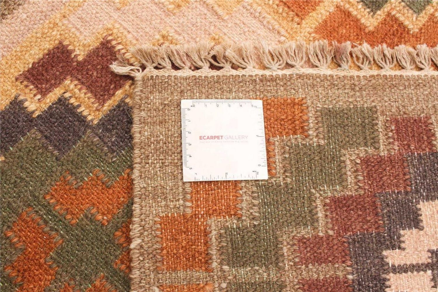 ECARPETGALLERY Tapis Fait à la Main pour Salon, Salle à Manger et Chambre à Coucher Géométrique Collection Organique & Pure 5'3" x 7'11" en Ivoire