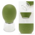 thumbnail image 3 of Unique Bargains 1 Pc Convenient Cupping Facial Tools for Beauty Parlor Green Silicone Glass, 3 of 5