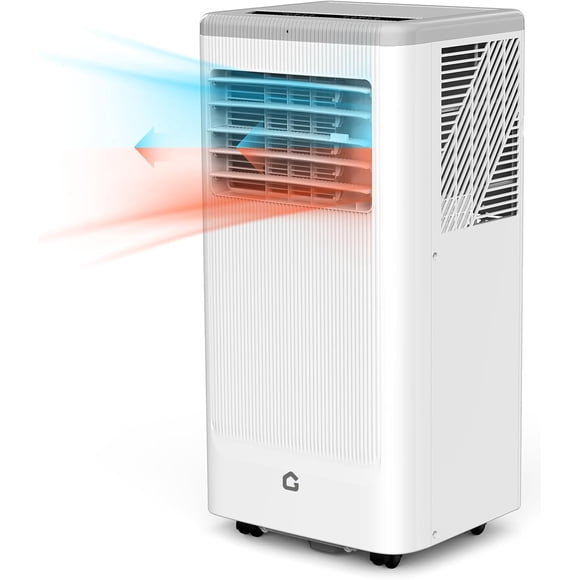 Portable AC Unit with Heater, 10,000 Btu Air Conditioner Portable For Room Up to 350 Sq.Ft., 3-In-1 Free Standing Cooling AC Unit with Fan & Dehumidifier, Sleep Mode, Auto Swing,24H Timer