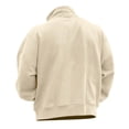 thumbnail image 3 of FAIWAD Men's Sweatshirt Long Sleeve Drop Shoulder Casual Sweatshirt Half Zip Plus Size Pullover Tops, 3 of 3
