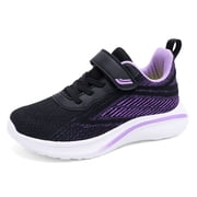 Girls Fashion Mesh Running Shoes Lace Up Casual Comfortable Lightweight Athletic Footwear For Children