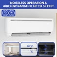 thumbnail image 3 of DEXTRUS Climatiseur Divisé 12 000 BTU avec Thermopompe, Compatible Wi-Fi, 20 SEER², 115 V, Sans Conduit, Refroidissement Optimal, 70 M², Compatible Alexa, Réfrigérant R32 et Trousse d'Installation Inclus, Blanc, 3 of 10