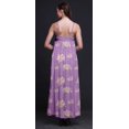 thumbnail image 2 of Bimba Robe Longue Maxi de Soirée pour Femmes en Rayonne à Imprimé Floral, Dos Nu, à Bretelles Spaghetti - Medium, 2 of 4