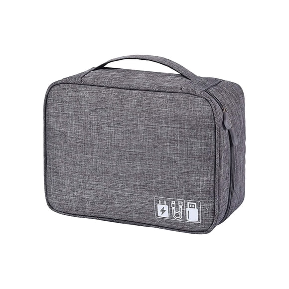Digital Bag Multi-function Data Cable Storage Bag - Electronic Accessory Organizer Case for Cables, Charger, Headphones, Power Bank, USB, SD Cards, Pens, Tools