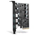 thumbnail image 2 of 3X PCIe to USB 3.2 Gen 2 Card with 20Gbps Bandwidth 5-Port (3X USB-A -2X USB-C) Converter PCIE Splitter for 10/8, 2 of 7