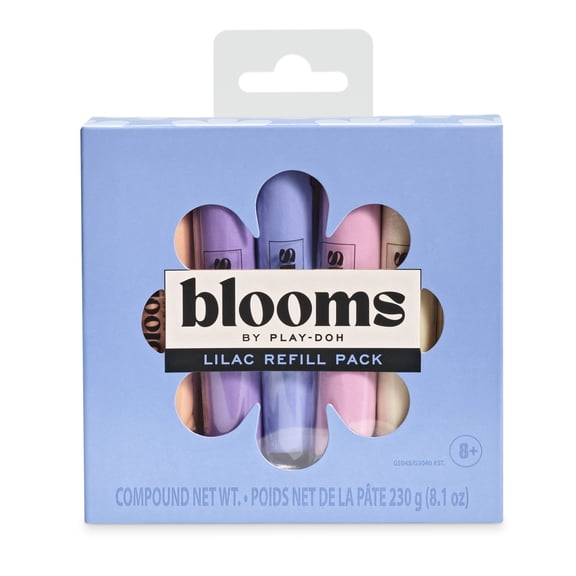 Blooms by Play-Doh Lilac Color Refill 6-Pack, Flower Arts & Crafts for Adults & Teens (DIY Bouquet Kits Sold Separately)