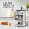 thumbnail image 4 of Calphalon Machine à Espresso Compacte Machine à Espresso pour la Maison avec Mousseur à Lait Acier Inoxydable, 4 of 5