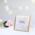 thumbnail image 4 of tredstone Creative Nordic Metal Glass Photo Frame Crafts Home Desktop Bedroom Decors S Golden, 4 of 8