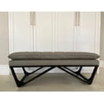 thumbnail image 2 of SEAT4U Coussin d'Oreiller Rembourré en Cuir PU Gris 48 Pouces Hendraheim Ottoman Banc, 2 of 8