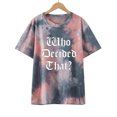 thumbnail image 2 of Pompotops Women's Summer Fashion Letters Round Neck Print Collar Short Sleeve Top, 2 of 9