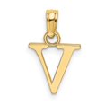 thumbnail image 4 of Diamond2Deal 14K Yellow Gold Letter V Initial Pendant for Women, 4 of 6