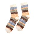 thumbnail image 4 of serony Winter Square Block Crew Length Wool Breathable Men Socks Vintage Ethnic Style Moisture Wicking, 4 of 9