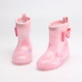thumbnail image 2 of Kcodviy Toddler Rain Boots Rain Toddler Booties for Girls Boots Short Rain Boots Leopard Rain Boots Girls for Toddler Easy on Kids Animal Boots Lightweight, 2 of 4