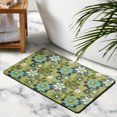 thumbnail image 2 of Small Distressed Floral Carpet - Green 20x32 Inch Non-Slip Modern Rug for Entryway, Bedroom, Bathroom, Laundry Room - Accent Washable Floor Rug, 2 of 5