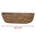 thumbnail image 3 of 3PCS 24 Inch Coconut Fiber Trough Hanging Basket Liners, Coco Coir Planter Inserts for Window Box, Fence Flower Baskets, and Wall Planters, Eco-Friendly Replacement Liners, 3 of 6