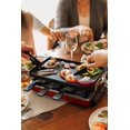 thumbnail image 3 of Swissmar Classic Raclette Grill - Red Non-Stick Reversible - 8 Person -Heat Resistant Spatulas, 3 of 13