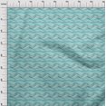 thumbnail image 4 of oneOone Polyester Spandex Turquoise Green Fabric Abstract Stripe Craft Projects Decor Fabric Printed By The Yard 56 Inch Wide, 4 of 4