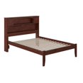 thumbnail image 4 of AFI Newport Full Solid Wood Platform Bookcase Bed in Walnut, 4 of 8